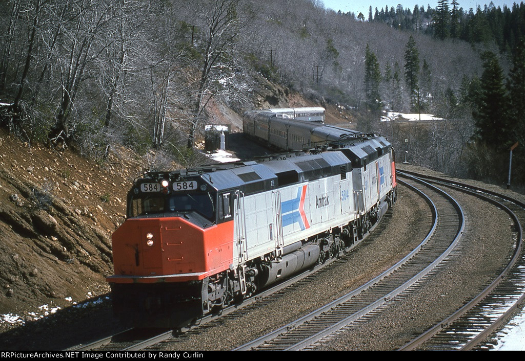 AMTK 584 on #5 San Francisco Zephyr